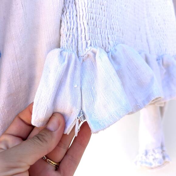 Vintage Obchoei Cropped Prairie Puff Shoulder Cottagecore Unique Top Shirt XS - Picture 9 of 12